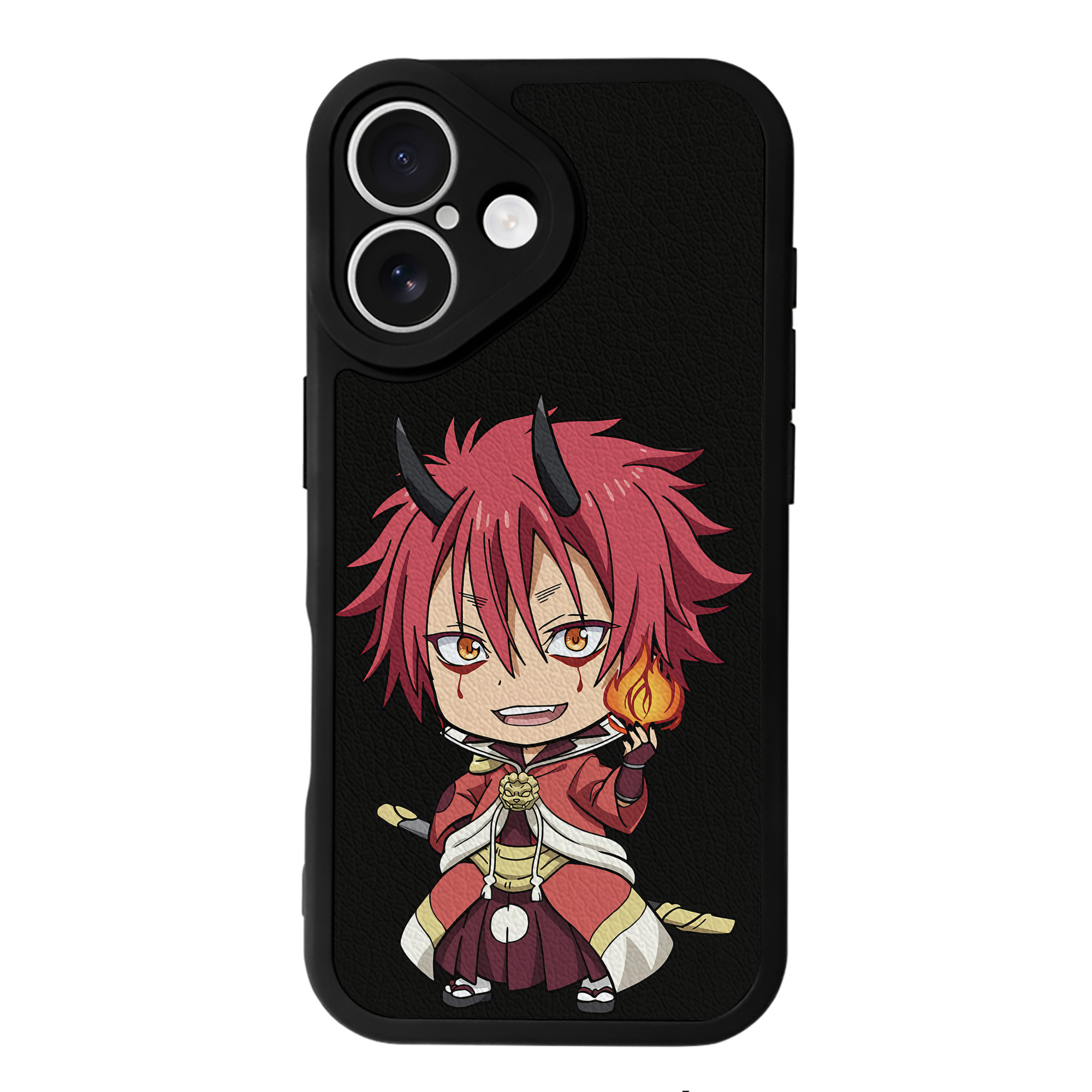 （画像用） 転スラ Regarding Reincarnated to Slime 【iPhone 16シリーズ対応】シリコンスマホケース（レザー調） 材質：シリコン